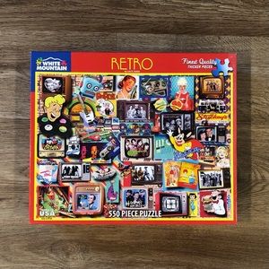 WHITE MOUNTAIN Retro Jigsaw Puzzle